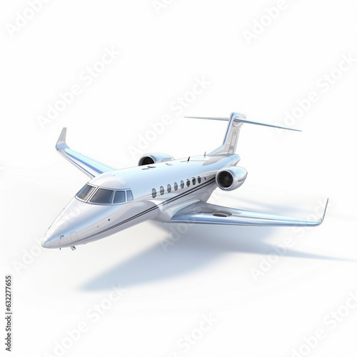 airplane isolated in white
