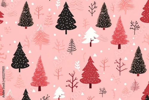 Christmas seamless pattern for fabric texture or wrapping paper. © kardaska