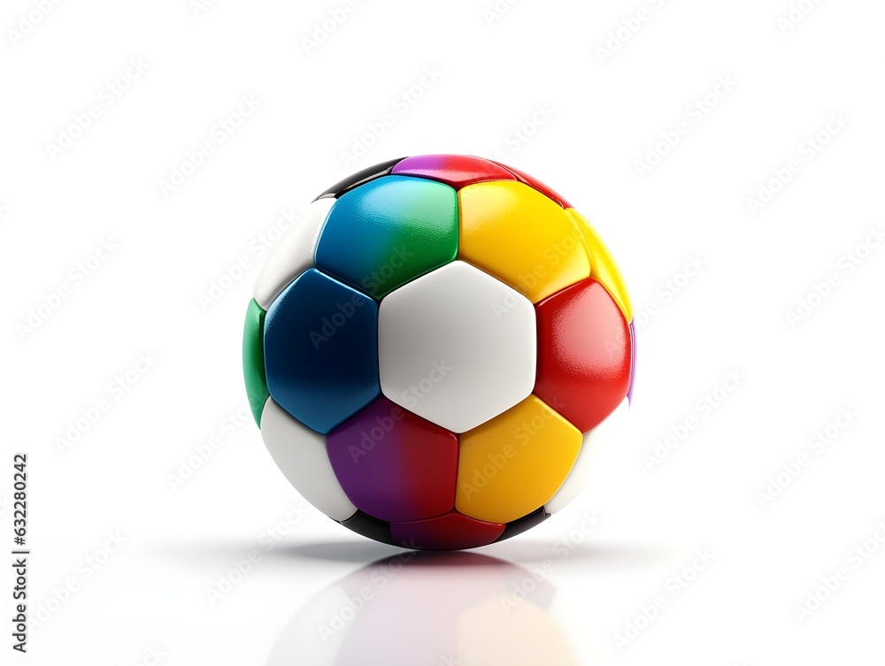Bunter Kick:Ein farbenfroher Fußball