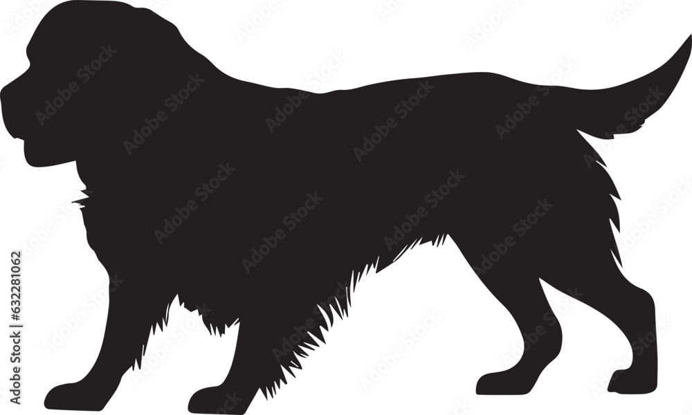 Golden Retriever Dog Vector silhouette