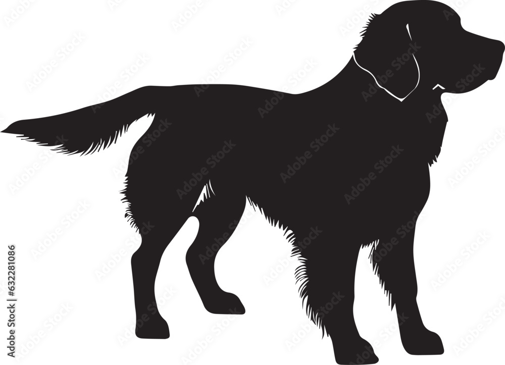 Golden Retriever Dog Vector silhouette Golden Retriever Dog Vector silhouette