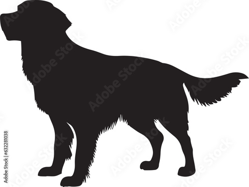 Golden Retriever Dog Vector silhouette