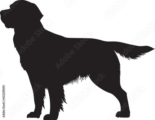 Golden Retriever Dog Vector silhouette