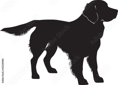 Golden Retriever Dog Vector silhouette