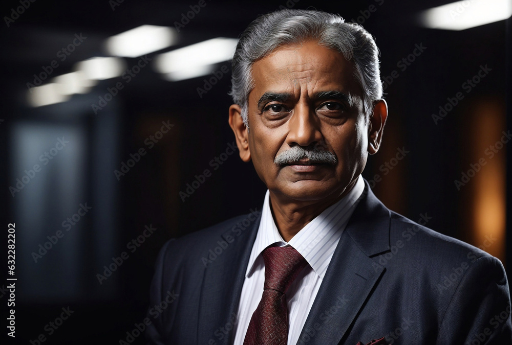 Senior Indian businessman portrait Senior Indian businessman portrait