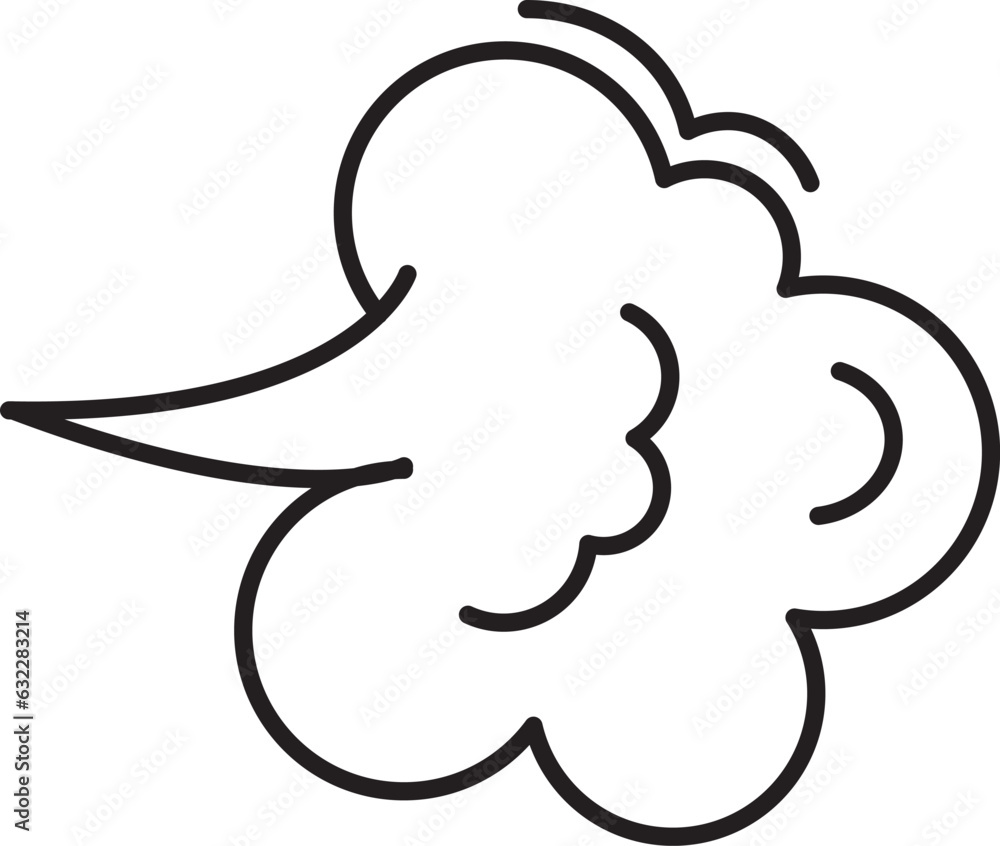 PrintFart cloud vector line icon, smoke poof doodle, comic breath, air, steam puff, dust or flatulence, cartoon smell pop, funny gas outline design. Editable stroke. Aroma simple illustration PrintFart cloud vector line icon, smoke poof doodle, comic breath, air, steam puff, dust or flatulence, cartoon smell pop, funny gas outline design. Editable stroke. Aroma simple illustration