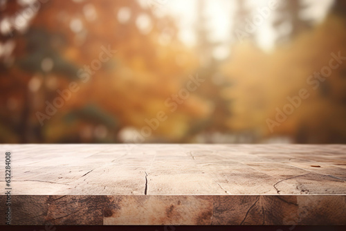Rustic Nature Display Textured wood and stone backdrop, setting the stage for showcasing natural beauty and seasonal charm