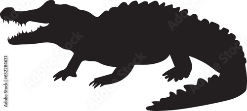 Alligator vector silhouette © Big Dream