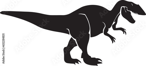 Dinosaur vector silhouette illustration 