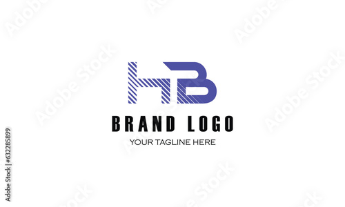 HB brand, creative, lining design company, BLUE logo design.