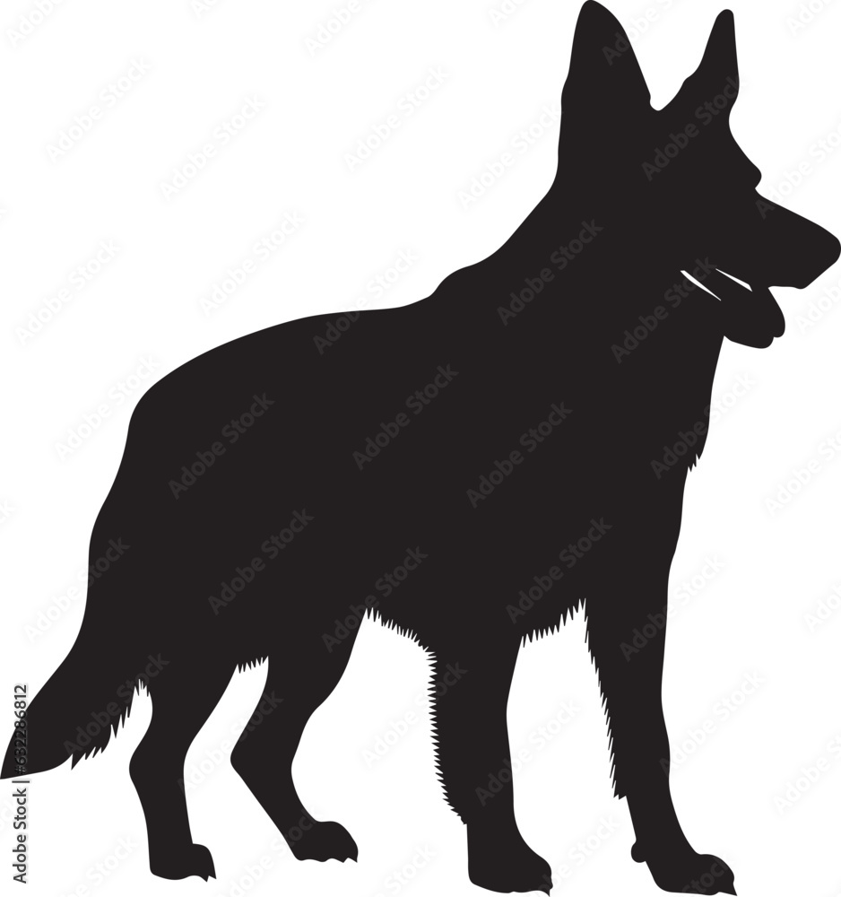 German Shepherd Vector silhouette