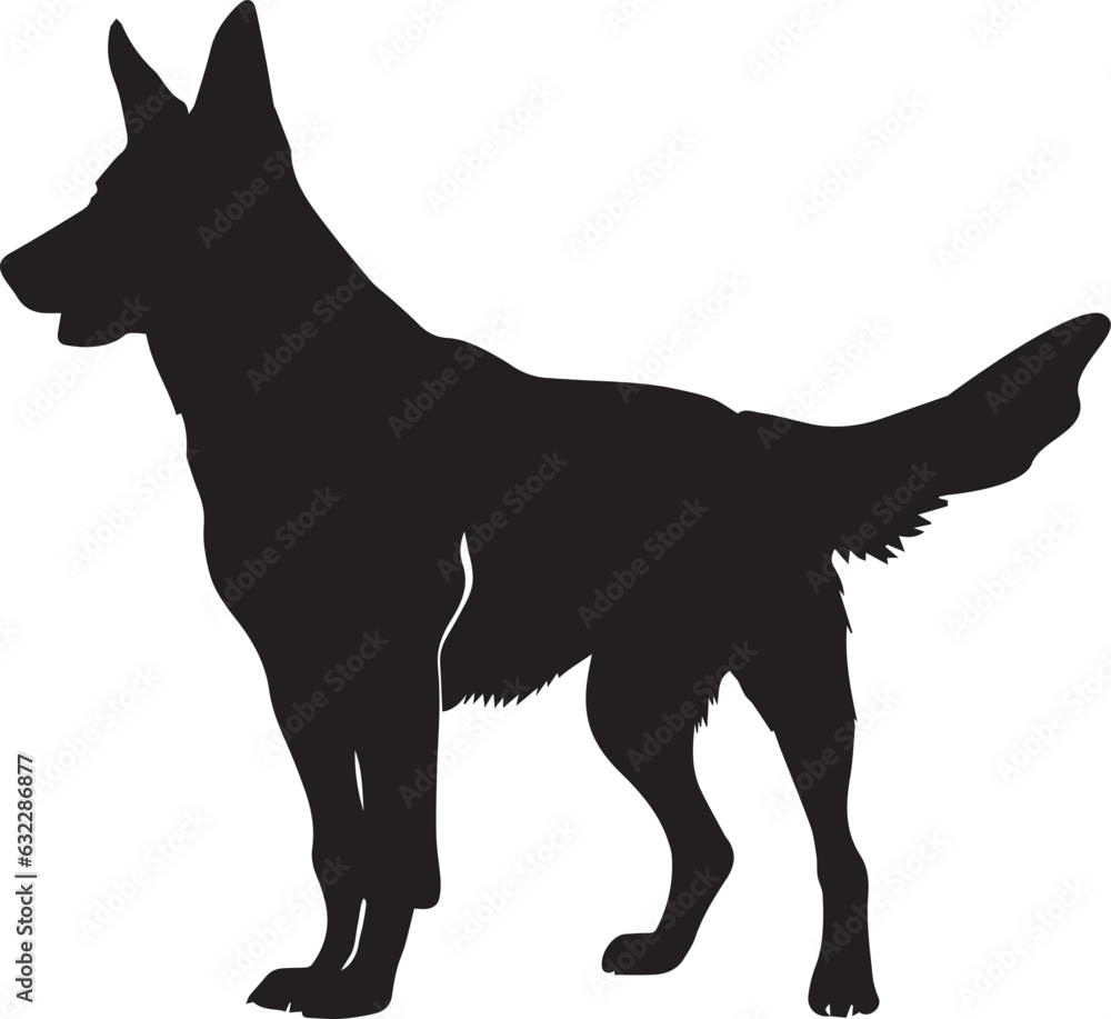 German Shepherd Vector silhouette