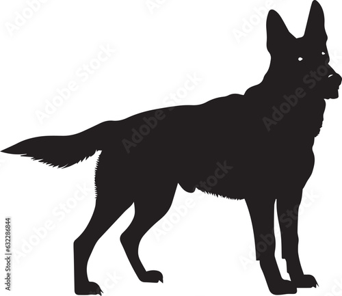 German Shepherd Vector silhouette