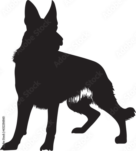German Shepherd Vector silhouette