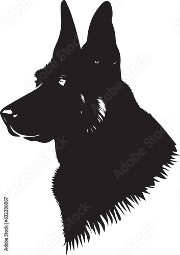 German Shepherd Vector silhouette