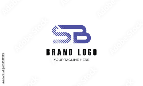 SB brand, creative, lining design company, BLUE logo design.