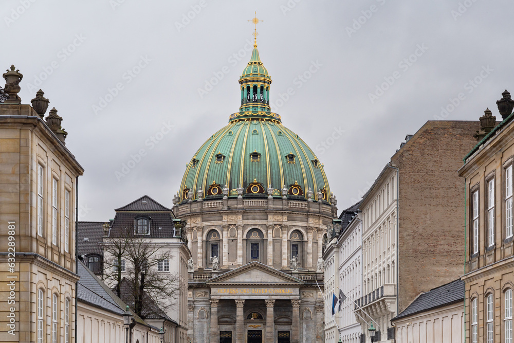 Dome of the royal palace in Copenhagen