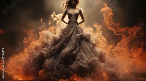 The create in this image, but it has the body of valefor and is made of smoke, stage lighting