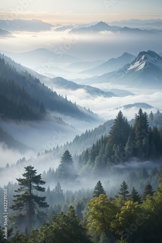 fog over the mountains © Artworld AI