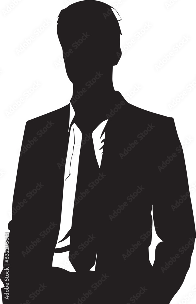 Business man vector silhouette, Stylish man vector silhouette black color Business man vector silhouette, Stylish man vector silhouette black color