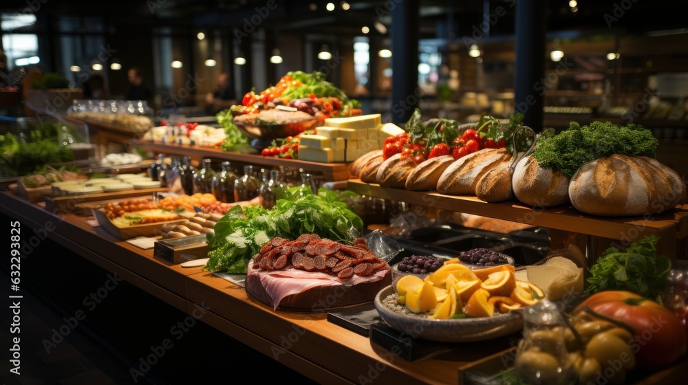In a gourmet market, there are all kinds of delicious products, attracting diners from all over the country.