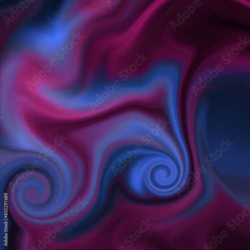 smooth illustration on white background wave swirl colorful