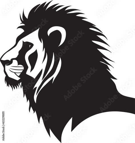 Lion vector silhouette  Big lion vector silhouette illustration