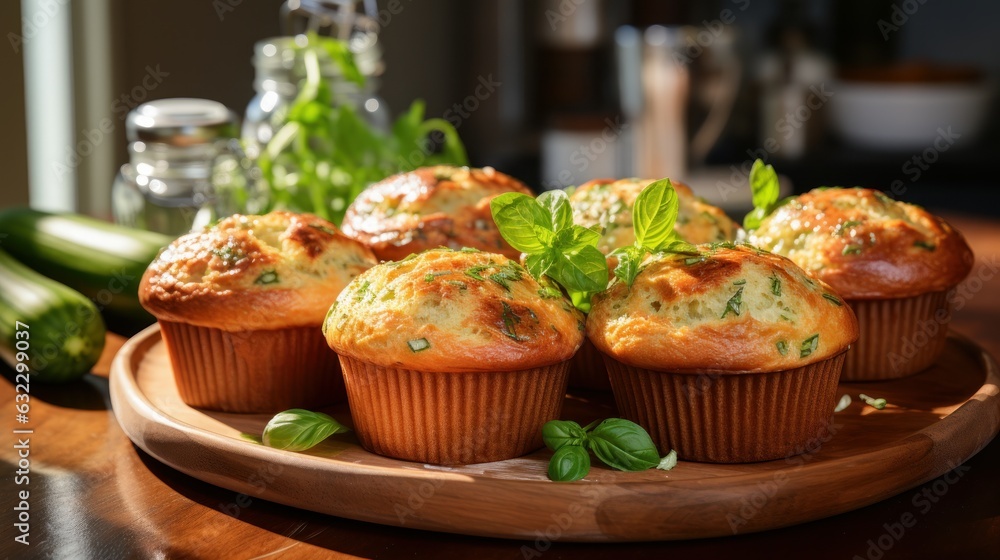 A realistic image of zucchini muffins. In a white marble kitchen. Light and bright, depth of field, F/ 2. 8, cinematic lighting, extremely high resolution photo, 8k, super detailed. A realistic image of zucchini muffins. In a white marble kitchen. Light and bright, depth of field, F/ 2. 8, cinematic lighting, extremely high resolution photo, 8k, super detailed.