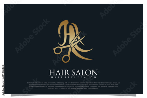Haircut logo design element vector for your business