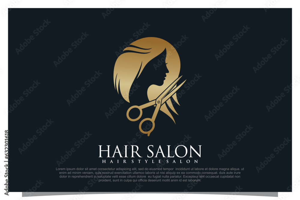 Haircut logo design element vector for your business Haircut logo design element vector for your business