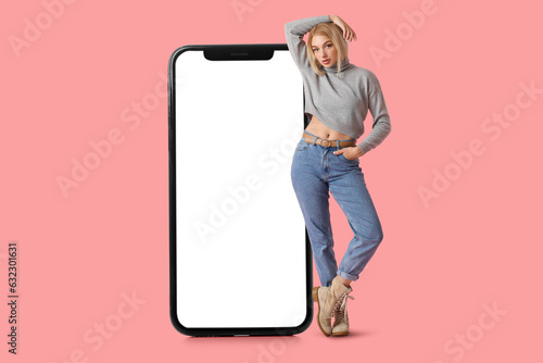 Modern smartphone isolated ...