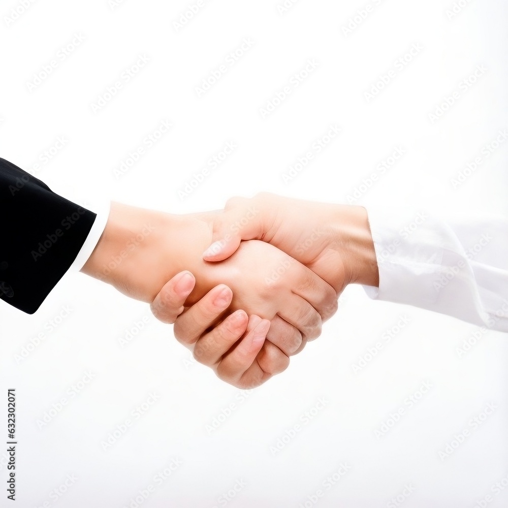 handshake between two businessmen. High-quality isolated in a white background. handshake between two businessmen. High-quality isolated in a white background.