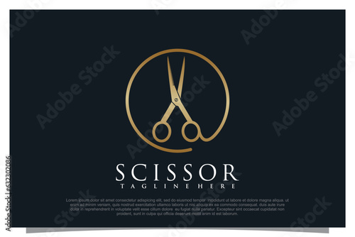 Haircut logo design element vector for your business