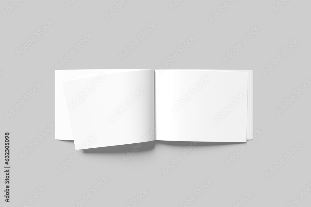 A4 Magazine Landscape Blank Mockup A4 Magazine Landscape Blank Mockup