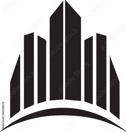 Building logo vector art illustration