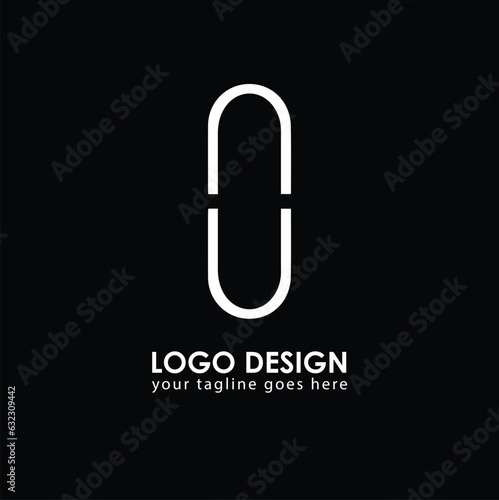 NU UN Logo Design, Creative Minimal Letter UN NU Monogram