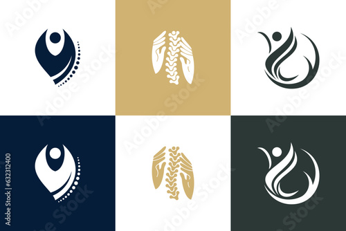 Chiropractic logo design element for your business