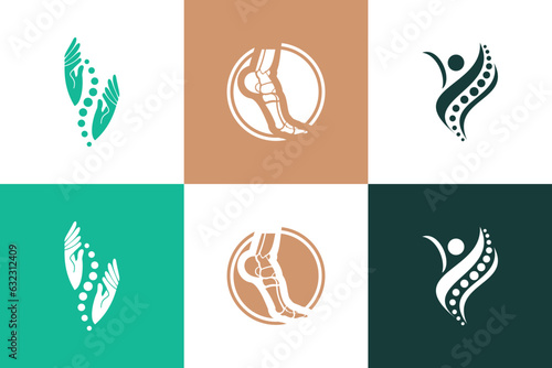 Chiropractic logo design element for your business