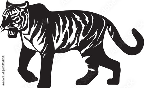 Tiger Vector silhouette