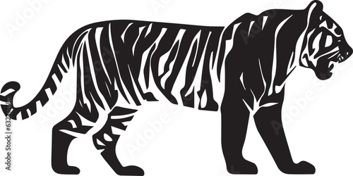 Tiger Vector silhouette