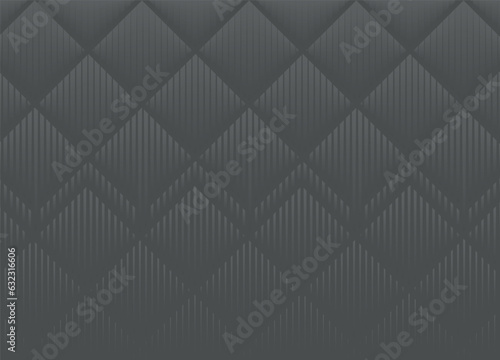 background of minimalist abstract line patterns, rhombus pattern on black background