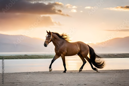 horse on the beach © usama
