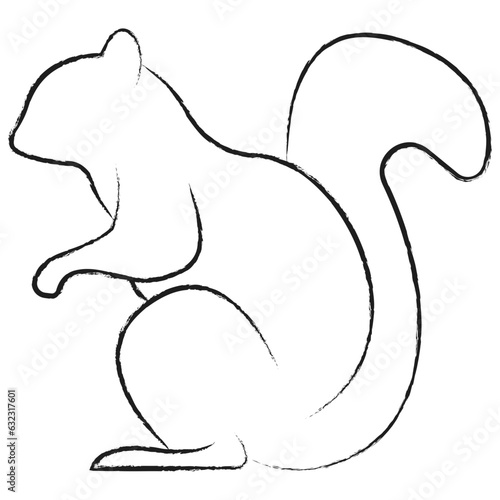 Vector hand drawn Squirrel illustration