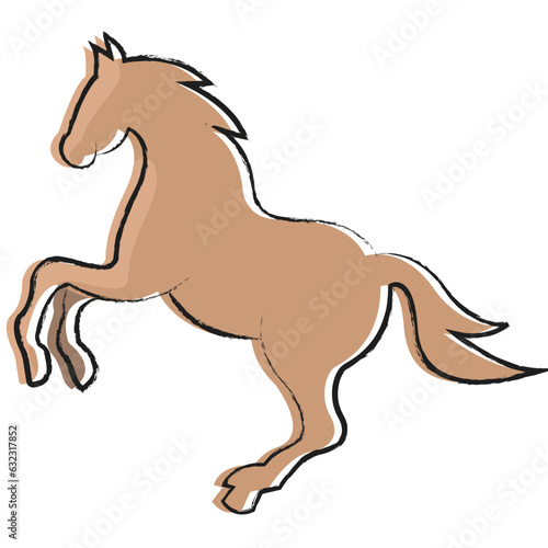 Vector hand drawn Horse illustration