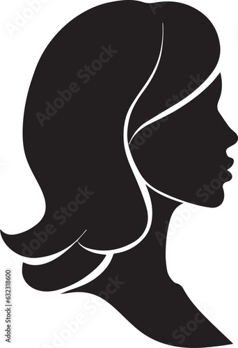 Women Profile vector silhouette illustration