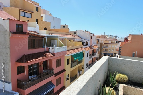 Colorful buildings Los Gigantes