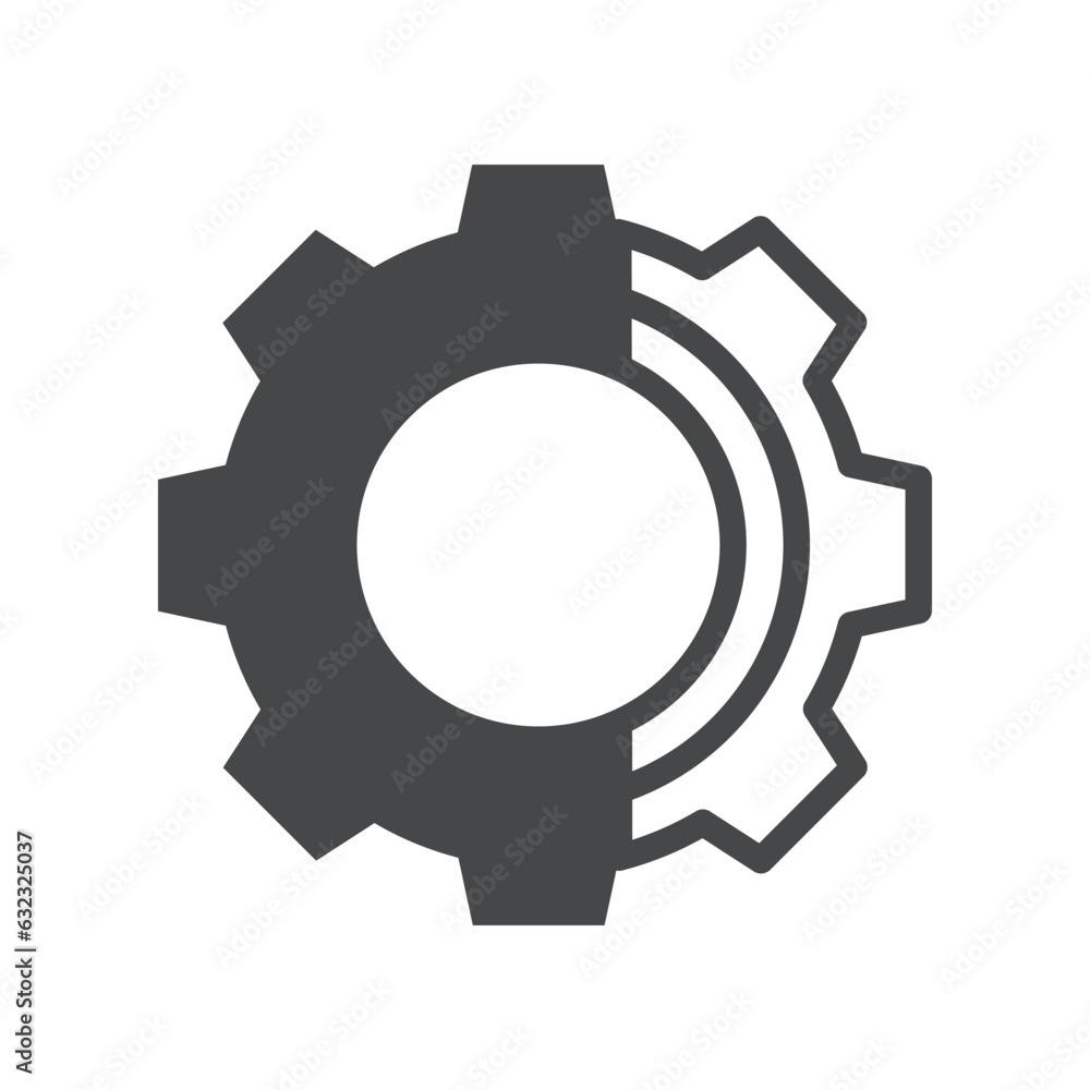 gear icon design vector template gear icon design vector template