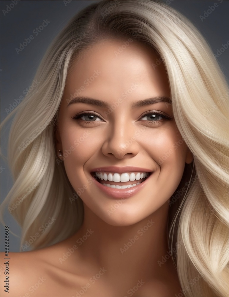 portrait of a smiling woman portrait of a smiling woman