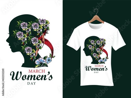 March Woman's Day TShirt | Woman's Power Tshirt photo