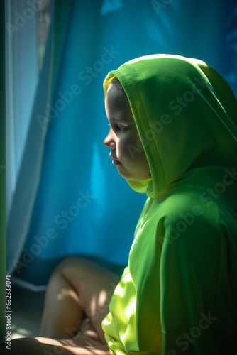 person in the window